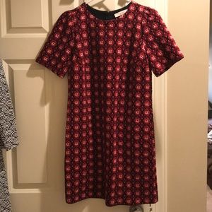 Ann Taylor Loft Red and Black Dress